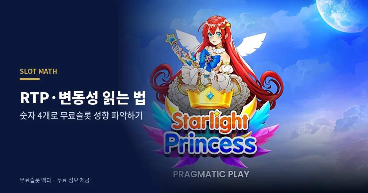 무료슬롯 RTP 변동성 읽는 법